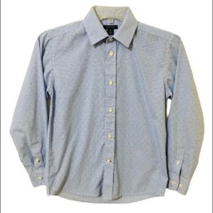 Tommy Hilfiger Boys Blue Dress Formal Shirt Sz 10